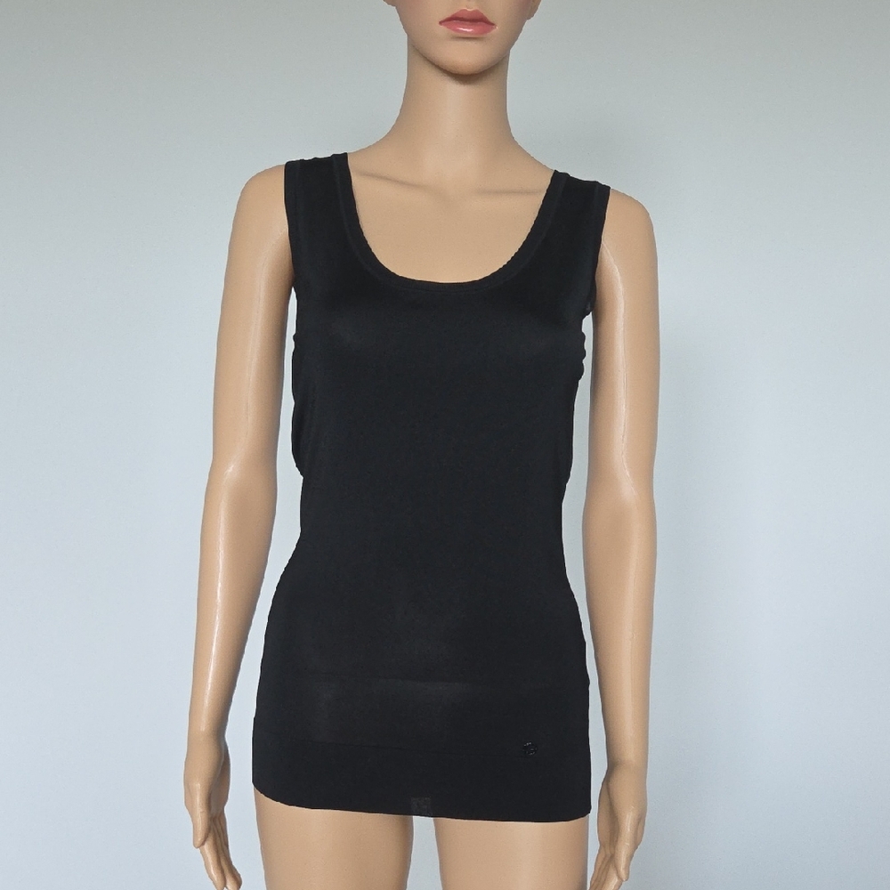 Gucci Black Fitted Tank Top M